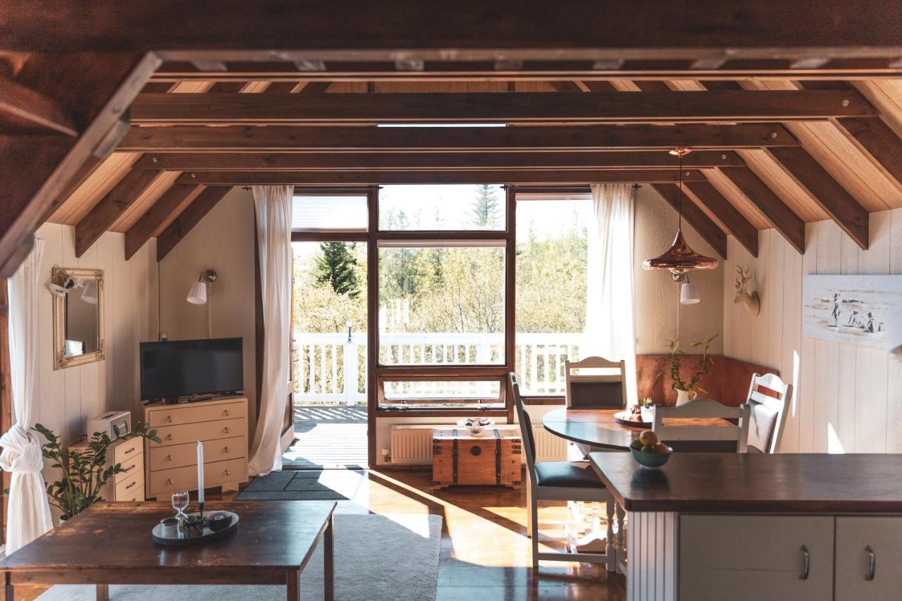 Bjoerk - A Cozy Hilltop Cottage - Great Location! Blaskogabyggd Exteriér fotografie